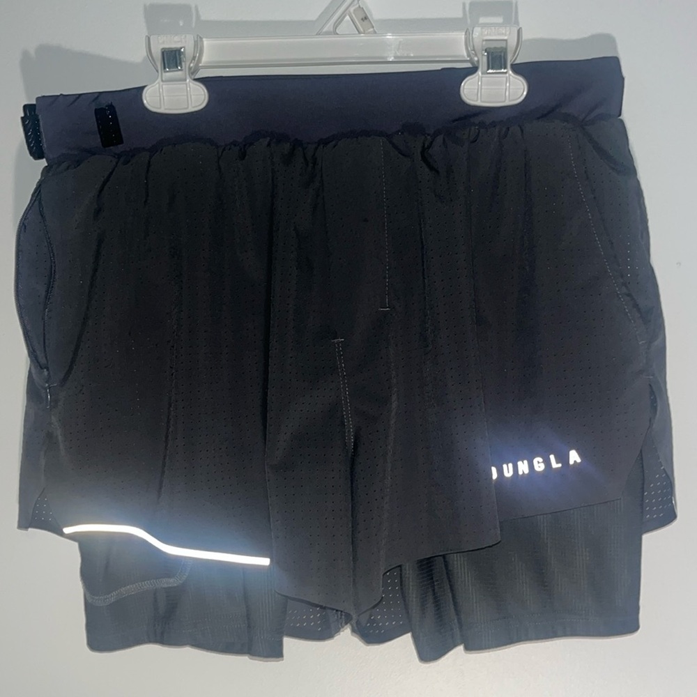 YoungLa Men’s Gray Black Compression Short’s